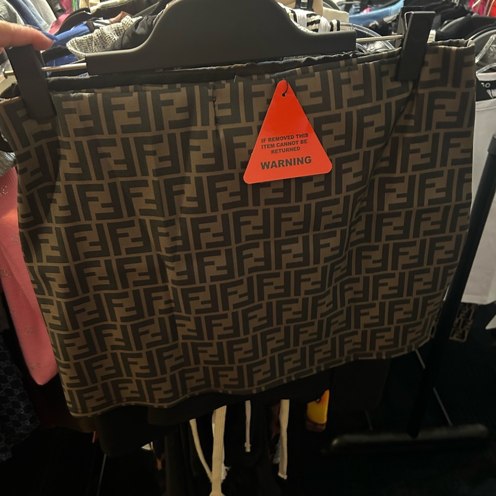 Ff Patterned Mini Skirt - image 2